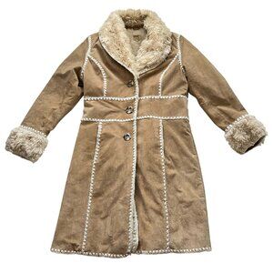 y2k leather coat